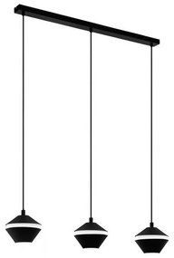 Φωτιστικό Οροφής-Ράγα Perpigo 98682 Black-White Eglo Metal, Plastic