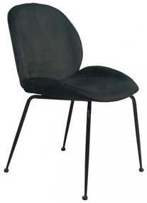 15173 DEMY καρέκλα μεταλλική 59x48x79.5cm Μέταλλο-ύφασμα