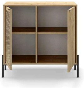 Μπουφές Naive Megapap χρώμα sapphire oak 80x40x80εκ.