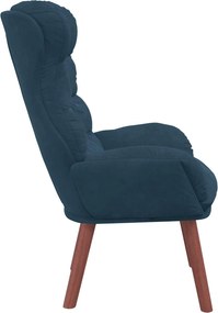 vidaXL Πολυθρόνα Μπλε 69 x 74 x 93 εκ. Βελούδο