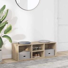 vidaXL Πάγκος Αποθήκ. Παπουτσιών Sonoma Δρυς 105x35x35 εκ. Επεξ. Ξύλο