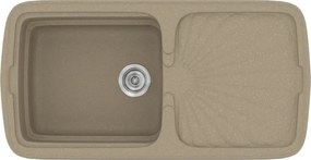 Sanitec Classic 306 (96×51) - Γρανιτένιος νεροχύτης - Granite Taupe