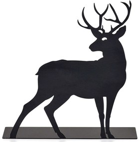 Διακοσμητικό Επιτραπέζιο Deer 901LMN1102 20x20cm Black Aberto Design Μέταλλο