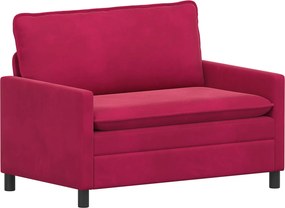 vidaXL Σετ Καναπέ 2 pcs Κόκκινο Βελούδο