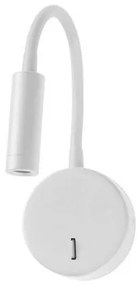 Απλίκα Φωτιστικό Τοίχου Με USB LED 3W 3000K ΦOS_ME-17-00667-1-Λευκό 17-00667-1
