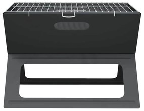 vidaXL Εξωτερική ψησταριά Μαύρο 46 x 30 x 31 εκ Ατσάλι