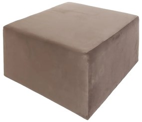 Artekko Zebra Βελούδινο Καφέ Σκαμπό (100x100x53)cm