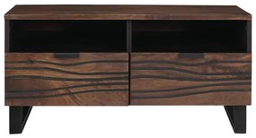 vidaXL Τραπεζάκι σαλονιού with Drawer Καφέ και Μαύρο 80 x 54 x 40 εκ