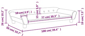 ΚΑΝΑΠΕΣ ΠΑΙΔΙΚΟΣ ΡΟΖ 100 X 50 X 26 ΕΚ. ΑΠΟ ΒΕΛΟΥΔΟ 3196396