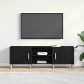vidaXL Καναπές τηλεόρασης Μαύρη δρυς 150 x 30 x 50 cm