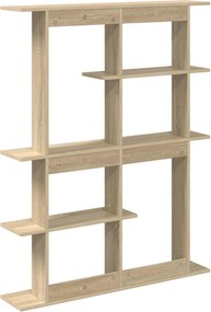 vidaXL Ράφι Τοίχου Sonoma Δρυς 102 x 20 x 130 εκ. Επεξεργασμένο Ξύλο