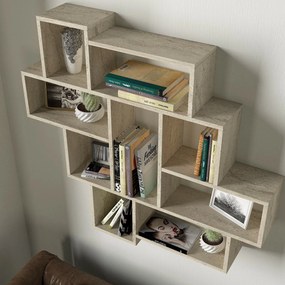 Ράφι Τοίχου Τραβερτίνη LEMA 115.5x15x103.5
