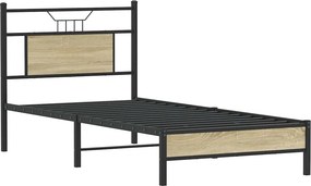 vidaXL Πλαίσιο Κρεβατιού Χωρ. Στρώμα Sonoma Δρυς 80x200εκ Επεξ. Ξύλο
