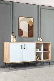 Κονσόλα Sapphire Δρυς / Λευκό SONICAL 160x44x20