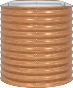 vidaXL Ανεβασμένο Κρεβάτι Καφέ 240 x 80 x 81 cm Ατσάλι