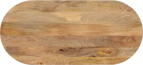 vidaXL Επιφάνεια Τραπεζιού Οβάλ 110x50x2,5 εκ. Μασίφ Ξύλο Μάνγκο