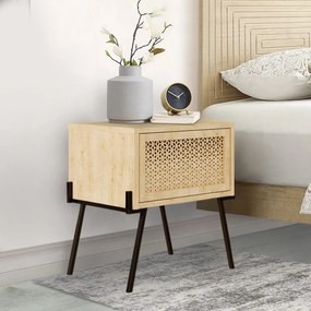 Κομοδίνο Naive Megapap χρώμα φυσικό οξιάς 48x34x51εκ.-GP037-0135,1