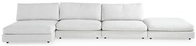 Πολυμορφικός γωνιακός καναπές Seattle L106, 470x155x87cm, Πόδια: Πλαστική ύλη | Epipla1.gr