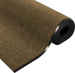 vidaXL Χαλάκι Εξώπορτας Καφέ και Μαύρο 120 x 400 cm 100% Πολυαμίδιο