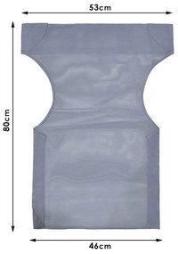 Διάτρητο πανί επαγγελματικό για πολυθρόνα σκηνοθέτη χρώματος ανθρακί Megapap