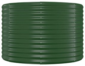 vidaXL Ζαρντινιέρα Πράσινη 100x100x68εκ Γαλβανισμένος χάλυβας