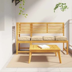 vidaXL Μαξιλάρι 4 pcs Μπεζ 40 x 40 x 8 εκ. Ύφασμα Όξφορντ