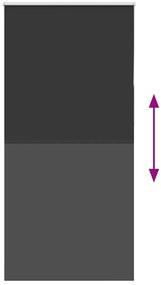vidaXL Ρολέρ Μπλακάουτ Μαύρο 100x230 cm Πλάτος υφάσματος 95,7 cm