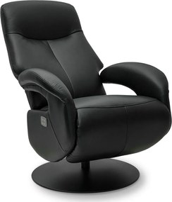 Bull Electric Recliner Black Full Leather