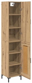 vidaXL Highboard Artisan Oak 69,5 x 34 x 180 εκ. Επεξεργασμένο ξύλο