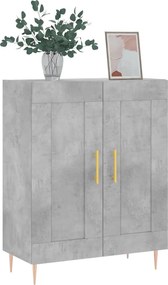 vidaXL Ντουλάπι Γκρι Σκυροδέματος 69,5x34x90 εκ. Επεξεργασμένο Ξύλο