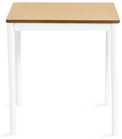 Τραπέζι Springfield 241, Καφέ, Άσπρο, 75x75x120cm, Ινοσανίδες μέσης πυκνότητας, Ξύλο | Epipla1.gr