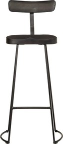 vidaXL Bar Stools 2 τεμάχια Μαύρο 49x43x103 cm Στερεό ξύλο Mango