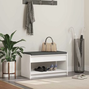 vidaXL Παγκάκι Χαλωρίου Λευκός 83 x 38 x 45 εκ