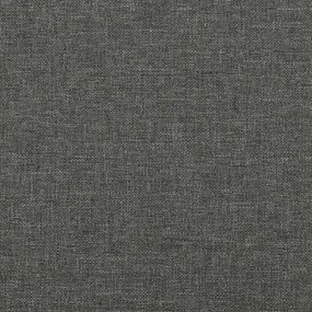 vidaXL Κρεβάτι Boxspring με Στρώμα Σκούρο Γκρι 120x190 εκ Υφασμάτιν