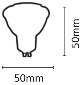 Λαμπτήρας GU10 LED 7watt 4000Κ Φυσικό Λευκό (7.10.08.09.2) - 7.10.08.09.2