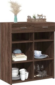 vidaXL Ντουλάπι Καφέ Δρυς 80x42,5x93 εκ. Επεξεργασμένο Ξύλο