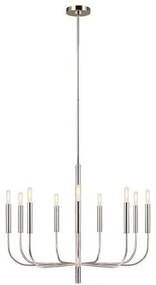 Πολυέλαιος Κρεμαστό Φωτιστικό 9xE14 Brianna Elstead Lighting FE-BRIANNA9-PN Νίκελ Ματ