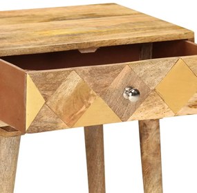 vidaXL Κομοδίνο 43 x 30 x 58 εκ. από Μασίφ Ξύλο Μάνγκο