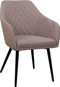 ΠΟΛΥΘΡΟΝΑΚΙ CHARLES HM8522.07 ΜΕ ΥΦΑΣΜΑ ΜΠΕΖ &amp; PU ΜΠΕΖ 57x63x83Υ εκ.