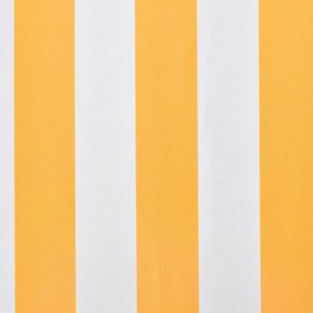 Τεντόπανο Έντ. Κίτρινο/Λευκό 3x2,5 μ Καραβόπανο (Χωρίς Πλαίσιο) - Κίτρινο
