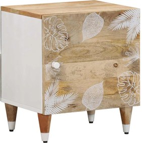 vidaXL Κομοδίνα 2 τεμάχια 40x33,5x46 cm μασίφ ξύλο Mango