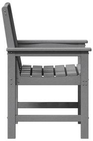 vidaXL Καρέκλες Κήπου 6 τεμ Ανοιχτό Γκρι 65.5x55.5x88 εκ. HDPE