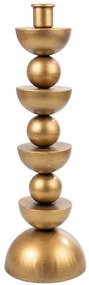 Κηροπήγιο Μεταλλικό Χρυσό 10x10x33εκ. Zen Collection 25.16.51568