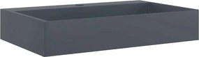 vidaXL Νιπτήρας Ανθρακί 60x38x11 εκ. Συνθετικός από Τεχνητό Μάρμαρο