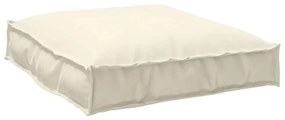 vidaXL Μαξιλάρι Παλέτας Κρεμ 70x70x12 εκ. Υφασμα Οξφόρδης