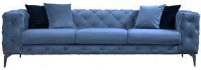 Καναπές Τριθέσιος Como 569HLN1112 237x90x73cm Blue
