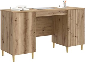 vidaXL Γραφείο Artisan Δρυς Επεξεργασμένο Ξύλο 142,5 x 50 x 75 εκ.