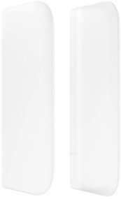 vidaXL Κεφαλάρι με Πτερύγια Λευκό 83x16x78/88 εκ. Συνθετικό Δέρμα