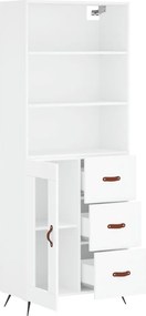 vidaXL Ντουλάπι Λευκό 69,5x34x180 εκ. από Επεξεργασμένο Ξύλο