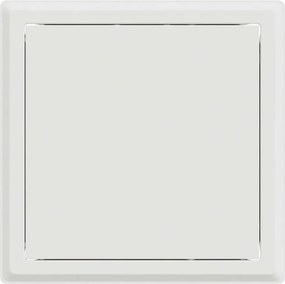 vidaXL Πάνελ Πρόσβασης 2 τεμ. Λευκό 23 x 23 x 3 cm Ατσάλι